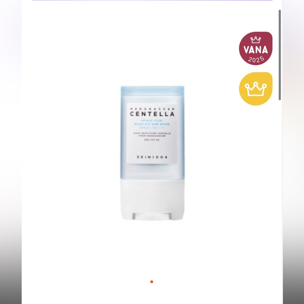 SKIN1004 Madagascar Centella Hyalu-Cica Silky-Fit Sun Stick SPF 50++++ - 20g